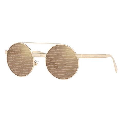 round gold mens sunglasses versace|original Versace sunglasses.